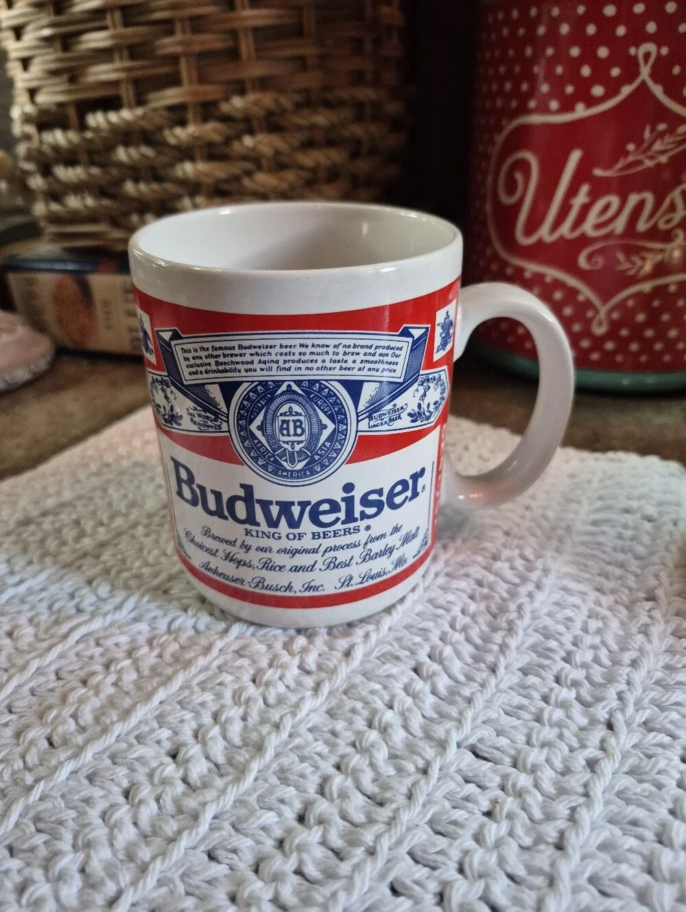 Vintage Authentic Budweiser Anheuser- Busch Mug